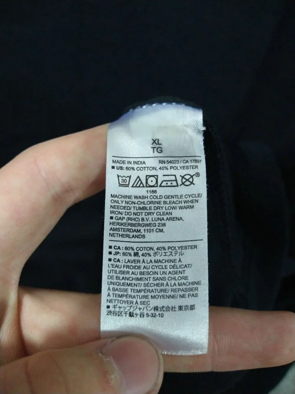 Banana Republic Shirt Mens XL Black Henley Thermal Waffle Knit Long Sleeve